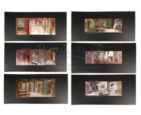 A set of production design copies by Elliott Scott from the production of Steven Spielberg's action-adventure sequel Indiana 
