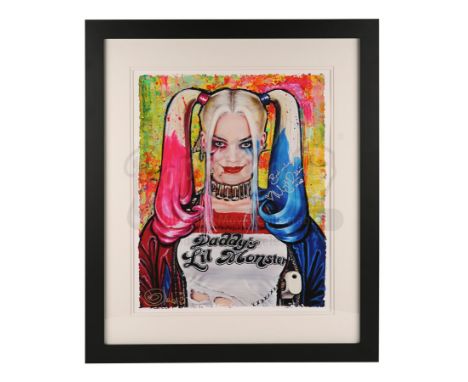 A limited-edition print of Harley Quinn (Margot Robbie) from David Ayer's superhero film Suicide Squad. This artwork was crea