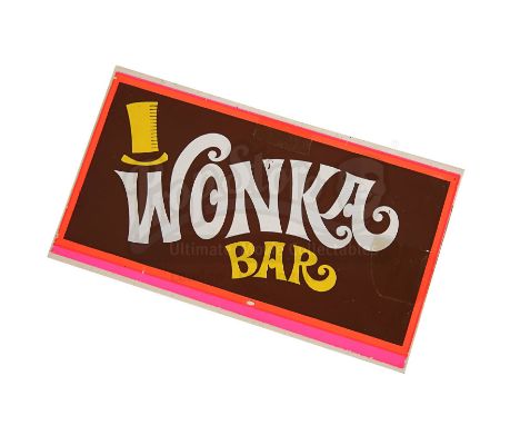 A partial Wonka bar wrapper from Mel Stuart's fantasy musical Willy Wonka and the Chocolate Factory. Wonka bars featured thro
