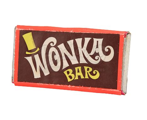 A hero Wonka bar from Mel Stuart's fantasy musical Willy Wonka and the Chocolate Factory. Wonka bars featured throughout this