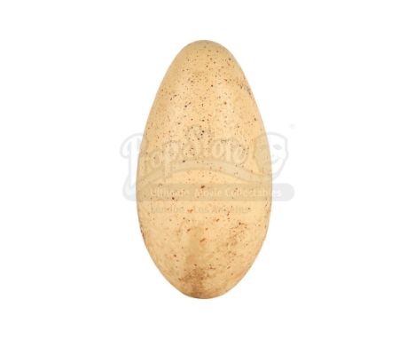 A velociraptor egg display from Joe Johnston's action-thriller sequel Jurassic Park III. Velociraptor eggs were found on Isla