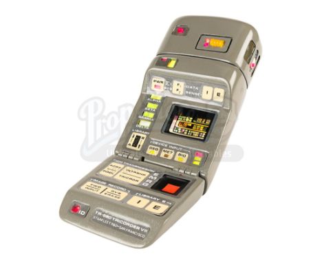 A light-up medical tricorder from science-fiction TV series Star Trek: The Next Generation. Medical tricorders were used by t