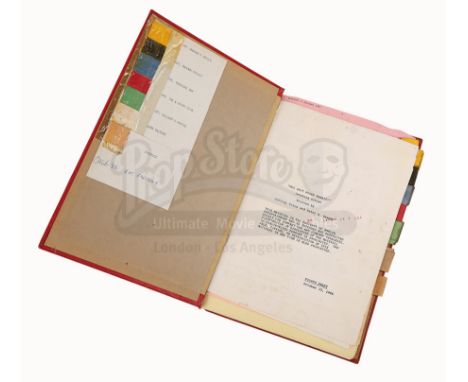 A production-used shooting script belonging to Academy Award-winning special effects artist George Gibbs, from Robert Zemecki