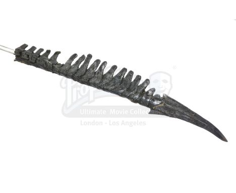A xenomorph SFX insert puncture tail tip from Paul W.S. Anderson's sci-fi action film AVP: Alien vs. Predator. The xenomorph 