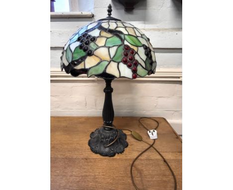 A Tiffany-style lamp 