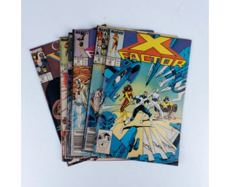 A set of seven X Men comic books featuring six issues of X Factor Volume 1 Numbers 28, 29, 30, 31, 32, and 33, along with one