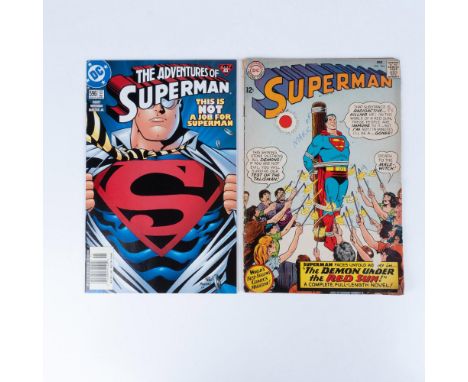 A set of two classic Superman graphic novels. Superman #184 from 1966 where the man of steel faces untold agony in "The Demon