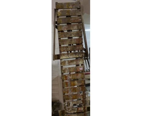 Folding wooden work bench, W: 200 cm. Not available for in-house P&amp;P 