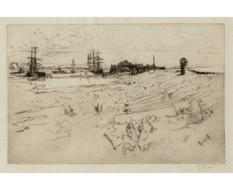 Robert Goff (1837-1922)
The Pool, Aldrington
signed in pencil (in the margin)
etching
16 x 23cm.
 
Provenance:
The collection