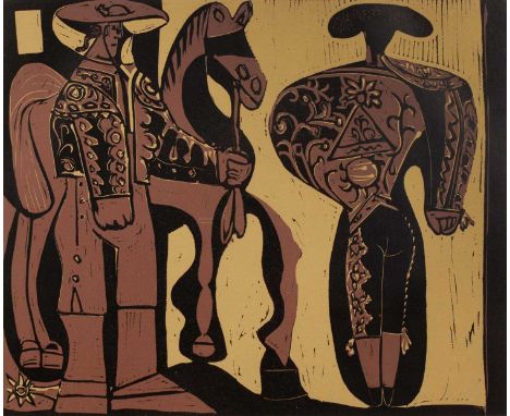 Pablo Picasso (1881-1973)
Picador and Matador, 1962
linocut
27 x 32cm.