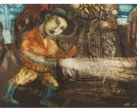 Mick Rooney (b.1944)
The Guide
artist's proof, signed with initials
etching and collagraph
21 x 29cm.