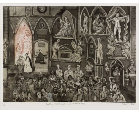 Chris Orr (b.1943)
Doubting Thomas and Gawick - Westminster Abbey, 2010
1/30, signed, dated, titled, and numbered in pencil (