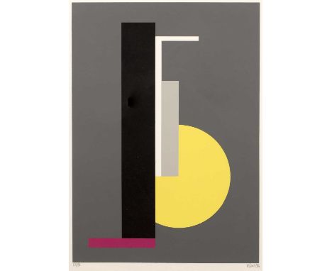1960s School
Bauhaus style abstract, 1969
67/100, signed, dated, and numbered in pencil (in the margin)
lithograph
66 x 51cm.