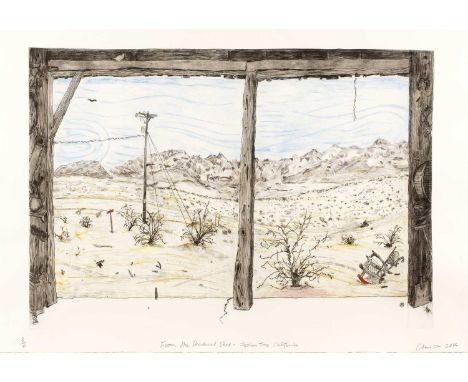Chris Orr (b.1943)
From the Deadwood Shed - Joshua Tree California
8/25, signed, dated, titled, and numbered in pencil (in th