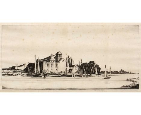 Henry Rushbury (1889-1968)
On the Waveney
signed in pencil (in the margin)
etching
22 x 43cm.