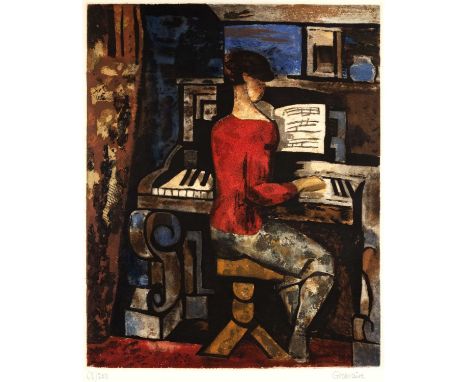 Marcel Gromaire (1892-1971)
The Pianist, 1928
68/200, signed and numbered in pencil (in the margin)
etching and aquatint
61 x