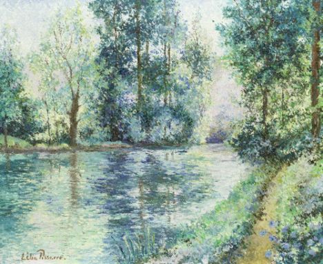 Lélia Pissarro (French, born 1963) 'La fôret de chez Sandy et Alicette, (Jordan river)' signed 'Lélia Pissaro' (lower right);