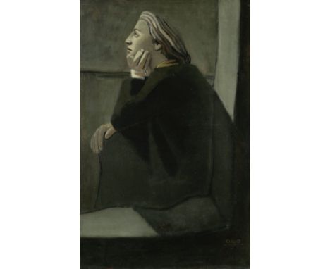 Mayo (Antonis Malliarakis) (Greek, 1905-1990)Portrait of Jacqueline Barsotti in profilesigned 'Mayo' (lower right) oil on can