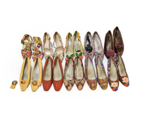 Circa 1960/70s Decorative Shoes From the Duke &amp; Duchess of Windsor Sale, Sotheby's, September 1997, part of previous lot 