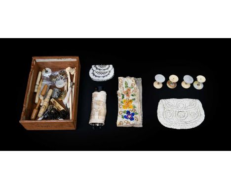 Assorted Mainly Late 19th/Early 20th Century Sewing Accessories and Other Items, comprising a H Sauerbier &amp; Son Manufactu