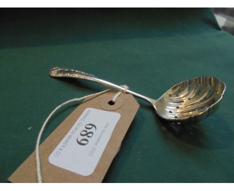 SIfter ladle with shell bowl (Sheffield 1895)