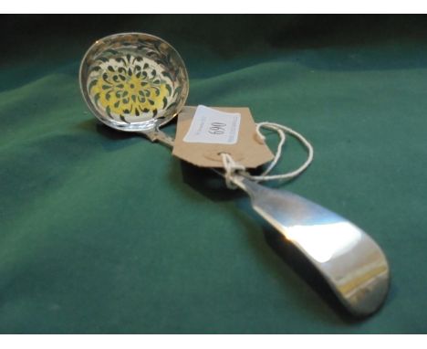 Silver sifter ladle (London 1857)