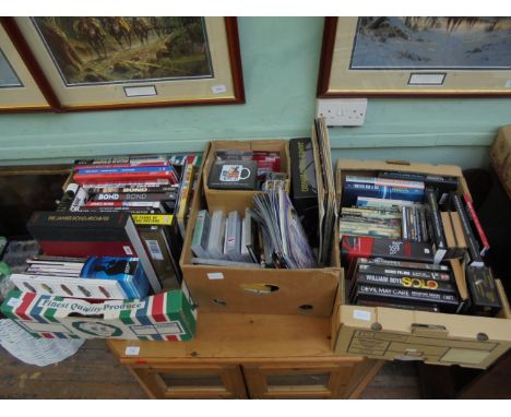 AN OUTSTANDING JAMES BOND COLLECTION OF BOOKS, AUDIO BOOKS, DVD'S INCL. SOME FIRST EDITIONS, MODELS, MAPS, PLAYING CARDS, GAM