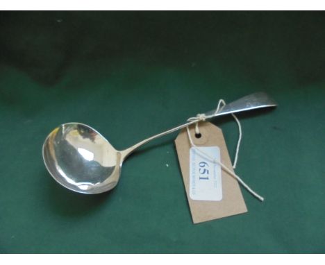 George III silver sauce ladle (London 1803)
