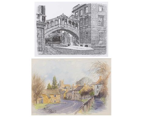  John Blair (20th century)A collection of thirty three works, mainly views around Oxfordshire, to include a watercolour View 
