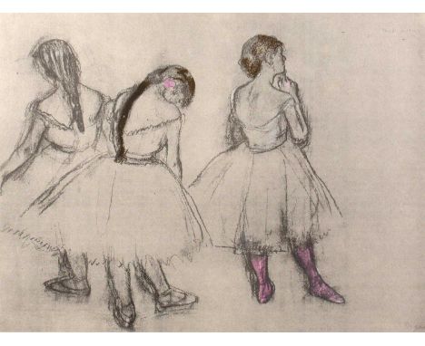 After Edgar DegasBallet Studio, lithograph, numbered 300/500, 31 x 40.5cm