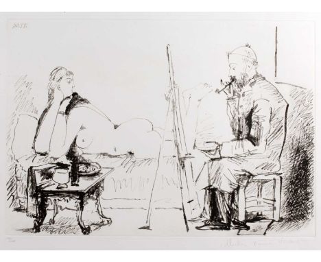 After Pablo Picasso (881-1973) Le Peintre et son Modale198/500, signed and numbered in pencil by Marina Picasso, bearing prin