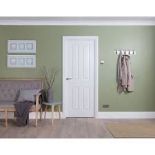 14 X U11944 Atherton 4 Panel Smooth Pair Fire doors with square meeting stiles . Size: 1981 mm