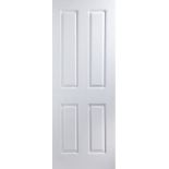 PALLET TO CONTAIN 11 X U11946 Atherton 4 Panel Smooth right leaf of pair doors. Undercoated/