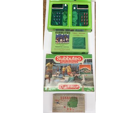 A collection of assorted boxed and unboxed Subbuteo to include: team boxes, some containing players, pitches, Subbuteo Club E