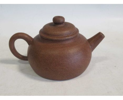 Yixing teapot, brown colour, seal mark to base