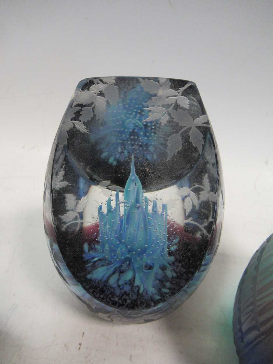 Ten Caithness glass paperweights, numbered limited editions in