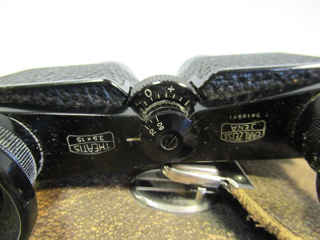 Carl Zeiss 'Theatis' opera glasses 3.5 x 15 with case, and another