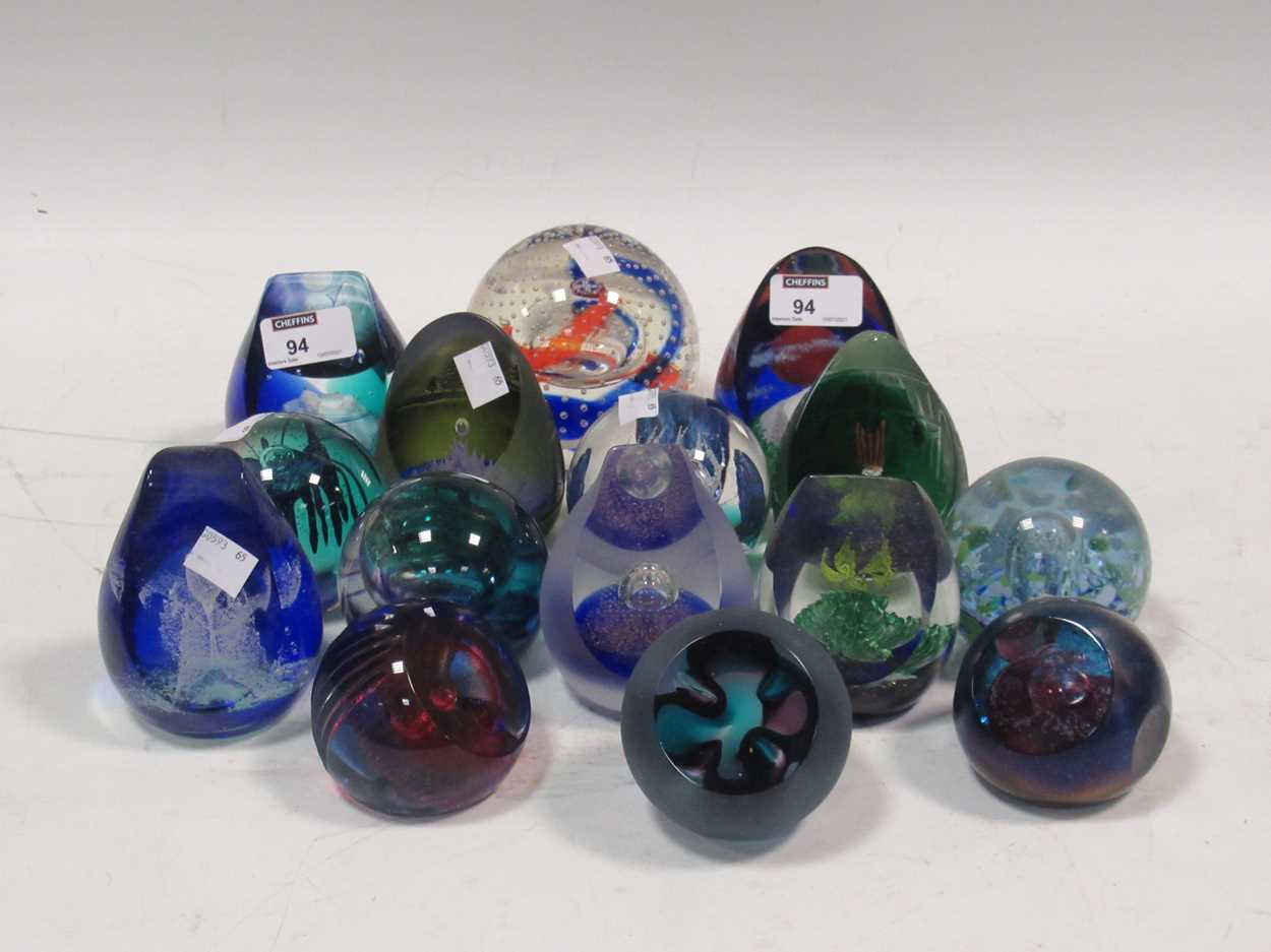 A collection of Caithness glass paperweights in - Cheffins Fine Art