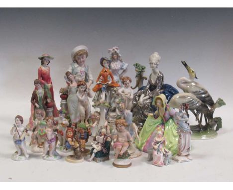 A good collection of Capodimonte, Morlor, Goebel Hummel and other figures