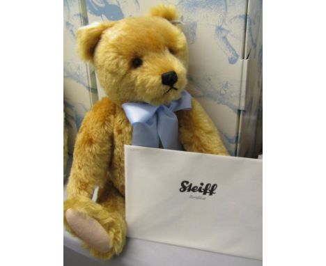 STEIFF BEAR, 1960 replica mohair teddy bear, no 400049, 44cm height, with box and COA
