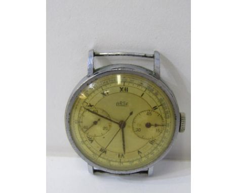 VINTAGE CHRONOGRAPH, an ARSA (Auguste Raymond) vintage chronograph wristwatch in stainless steel case