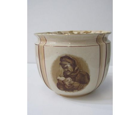 BAIRNSFATHER "OLD BILL" JARDINIÈRE, by Grimwade, 27cm height 299 - 3 hairline crack to rim, hairline crack to base and small 