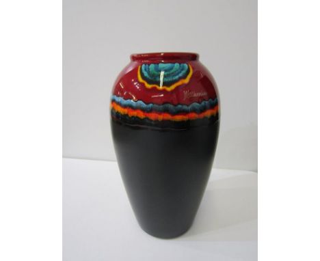 POOLE LIMITED EDITION, "Millennium" design 33cm high shoulder vase