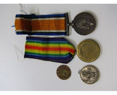 TWO WORLD WAR ONE MEDALS, 1914-18 War medal, 24467 Gnr. L. Oglesby of the RA, also civilisation medal to Pvt J.H. Ellis E.Yor