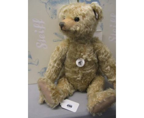 STEIFF BEAR, Paul the growling bear in mohair, replica 1908, 46cm height, no 400513, with box and COA