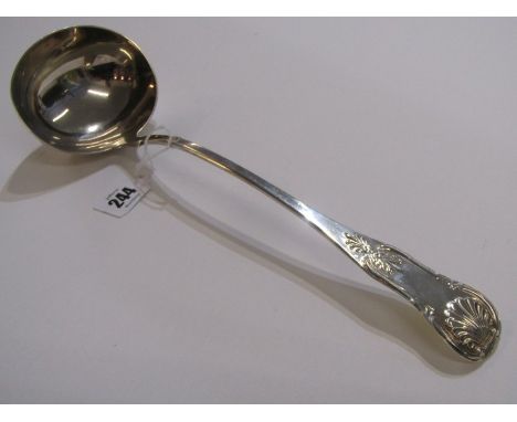 SCOTTISH SILVER PUNCH LADLE, 33cm length, makers WM, Edinburgh, 1930, 197 grams