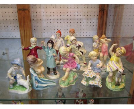ROYAL WORCESTER DOUGHTY FIGURES, set of 12 "Months of the Year"