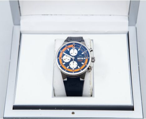 A good limited edition gents IWC Aquatimer Chronograph Cousteau Divers titanium and stainless steel wristwatch,&nbsp;Ref:IW37