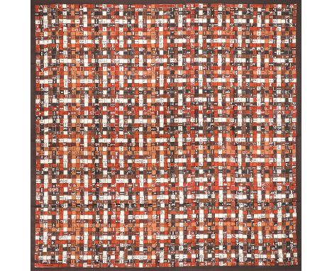 HERMÈS 140 Schal "BOLDUC AU CARRÉ", by Cathy Latham. Akt. NP.: 1.180,-€. 65% Kaschmir, 35% Seide. Label typisches Geschenkban