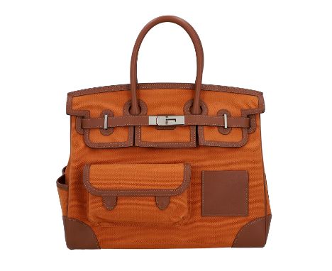 HERMÈS Handtasche "BIRKIN BAG CARGO 35". Kollektion 2020. Limitierte Edition - Sammlerstück. Dieses Modell ist die aktuell fu